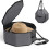 Collapsible Hat Box Grey for Travel and Storage 1