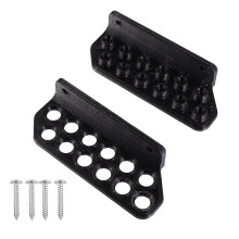 Wall Hanging Arrow Rack Black ABS 1 Pair