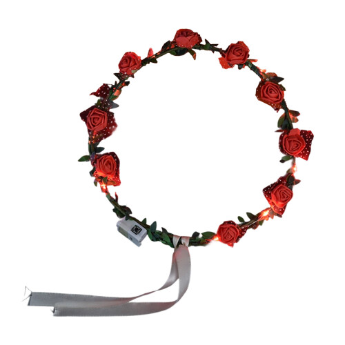 LED heart headband red Valentine's Day accessory 1