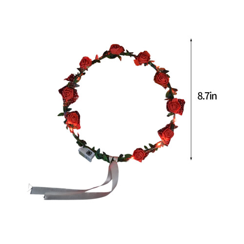 LED heart headband red Valentine's Day accessory 2