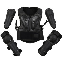 Kids dirt bike chest and spine protector set with elbow