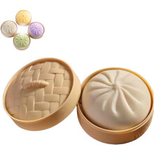 Glitter Dumpling Toy with Steamer Box – Soft Squeeze Toy
