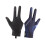 Pool Gloves Left Hand Blue Separate Fingers 5