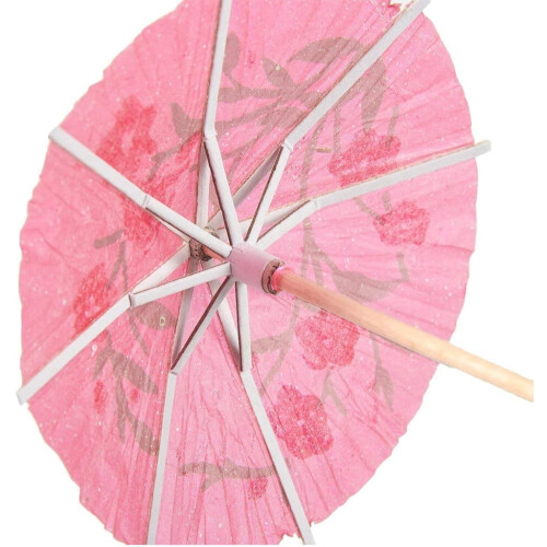 Cure-dents multicolores en forme de parasol à cocktail (50 pièces) 2