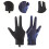 Pool Gloves Left Hand Blue Separate Fingers 8
