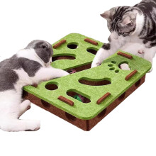 Felt Maze Box Cat Toy for Indoor Cats 1pc