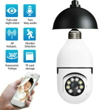 WiFi Security Bulb Camera E27 1080P 360 Night Vision