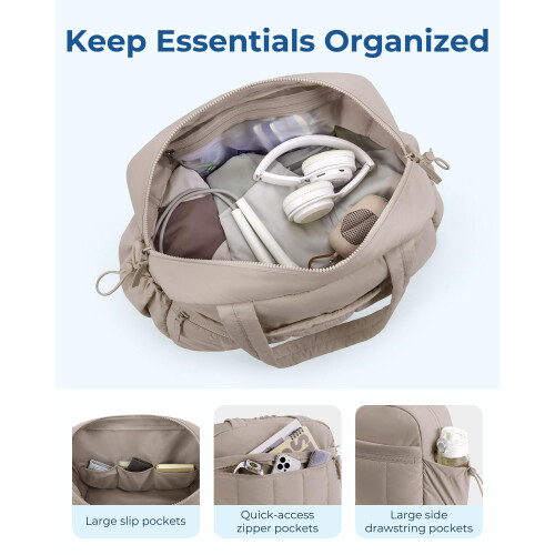 Γυναικεία τσάντα γυμναστικής Duffle με θήκη για υγρά, ανθεκτική στο νερό, 2