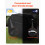Housse de barbecue 60 pouces, imperméable, polyester 600D noir 8