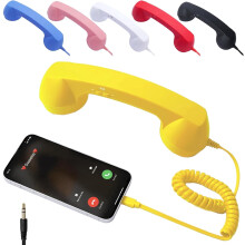 Retro phone handset for mobiles Type-C red 1 piece