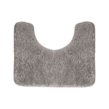 Rutschfester Badeteppich, grau, U-förmig, 10 x 20 Zoll