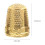 DRAFIDEEP Vintage Brass Sewing Thimbles 4pcs 2