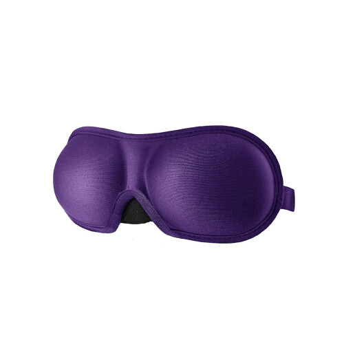 Purple Soft Sleep Mask Reusable 3D Eye Mask