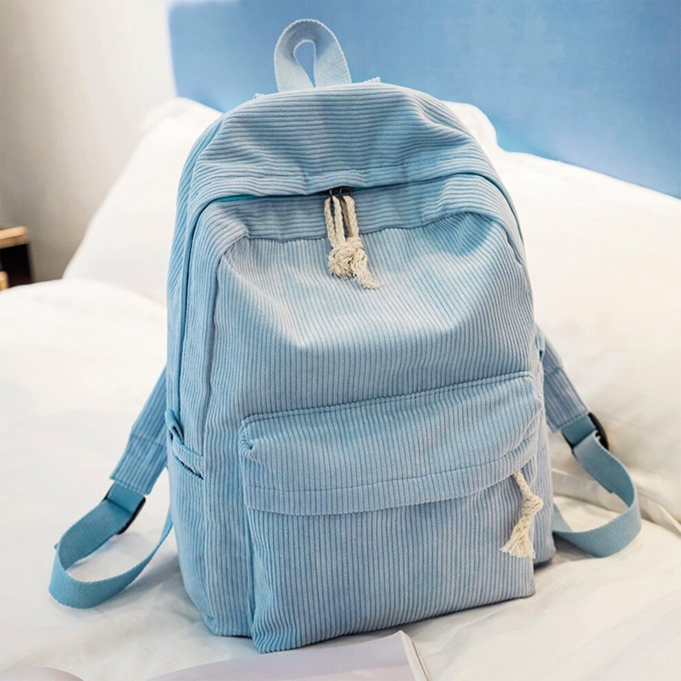 Corduroy Backpack For Teens Lightweight Laptop Daypack 900223207463