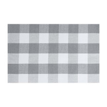Christmas Plaid Front Door Mat 16x24 Inch Cotton Woven