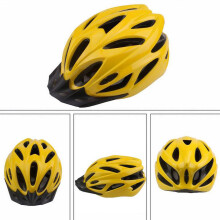 Adult Bike Helmet Yellow Lightweight Breathable Adjustable