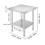 Stainless Steel Work Table 24x24x31 Inch 700 lbs 5