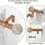 Boho gardinstenger i trefiber 61–122 cm 2,5 cm diameter 4