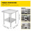 Stainless Steel Work Table 24x24x31 Inch 700 lbs 6