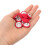 Boutons de couture rouges vintage (20 pièces) 5