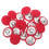 Boutons de couture rouges vintage (20 pièces) 6