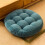 Coussin de sol rond de méditation en velours côtelé (1 pièce) 7