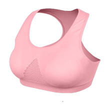 Women's High-Support Seamless Padded Racerback Sports Bra