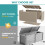 Coffre de rangement extérieur de 90 gallons, marron clair 7