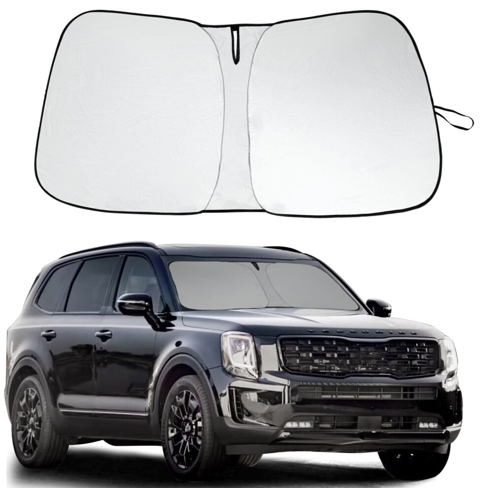 Kia Telluride 2020-2025 Front Windshield Sun Shade Uv Block 9032631899532