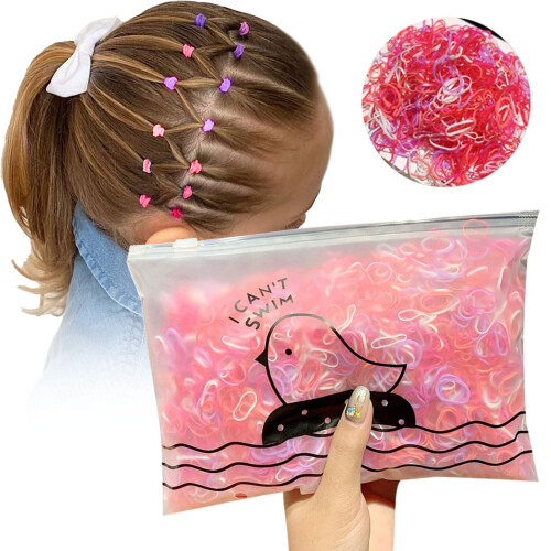 Elastic de păr din nailon, elastice de păr, benzi transparente, pachet de 4 1