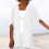 Women's linen 3/4 sleeve oversized cardigan 2