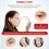Miroir de maquillage compact 1X et 10X or rose 3