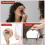 Miroir de maquillage compact 1X et 10X or rose 5