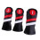 Waterproof PU Golf Club Covers for Driver #1 #3 #5 Black 6