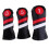 Waterproof PU Golf Club Covers for Driver #1 #3 #5 Black 8