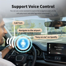 2 in 1 Car Android Auto Dongle Plug& Wireless Carplay Adapter WIFI 5.0 Fast Connection AI Box