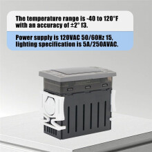 Adatto per I Regolatori di Temperatura XR06CX-4N1F1 Termostato Digitale Programmabile 120 V/50-60 Hz Adatto per Congelatori Commerciali