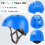 Kinderfahrradhelm und Schutzausrüstungsset blau Größe 3-10 8