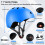 Kinderfahrradhelm und Schutzausrüstungsset blau Größe 3-10 6