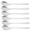 Metal Soup Spoons Silverware 6 Pieces 6