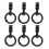 6 Pcs L Track Double Stud Fitting for Truck Bed Tie Down, 5000lbs Breaking Strength 1