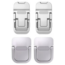 Mini metalen laptopstandaard, verstelbaar en opvouwbaar, 4 stuks