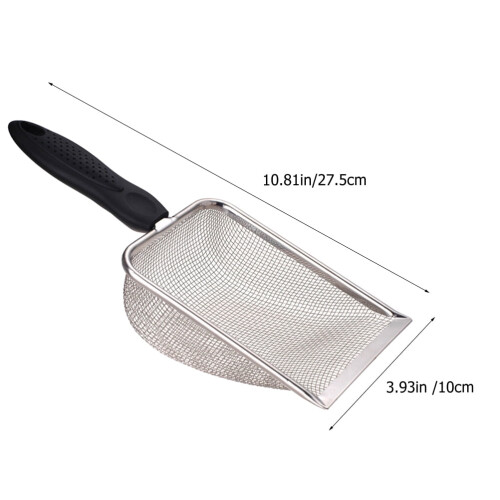 Strandschep met netstructuur 27,5x10x5cm Zilver 1 set 1