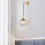 Applique murale moderne avec globe en verre transparent, douille E27, 110 V 8