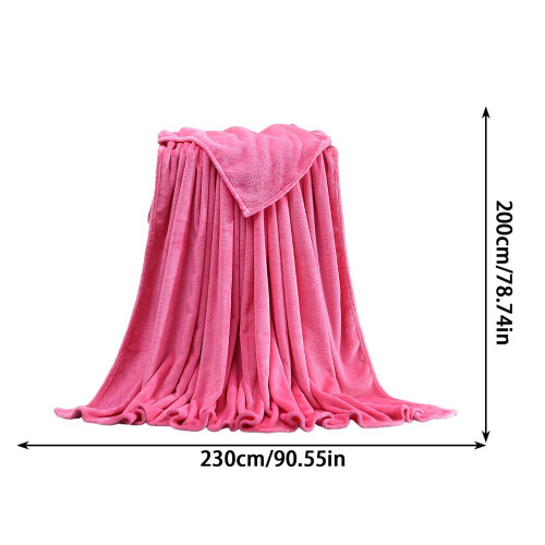 Soft Warm Fleece Blanket Double-Sided 200x230cm 2