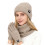 Winter 3-in-1 Schal Mütze Handschuh Set Fleecegefüttert Touchscreen 6