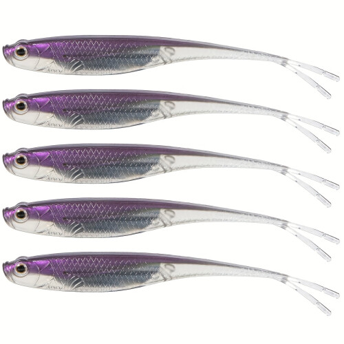 Artificial Floating Fishing Lure Bionic Forked Tail 5 pcs