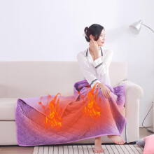 Heated Blanket Portable Battery-Powered Purple 47.2x29.5 In