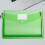 Heavy Duty Plastic Expanding File Folder Green Legal Size 4