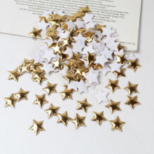 Gold Foam Star Embellishments 100 Pieces